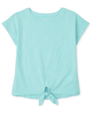 Girls Tie Front Top