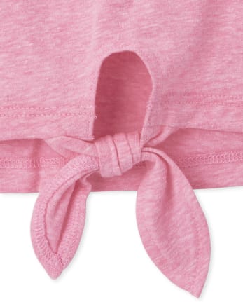 Girls Tie Front Top
