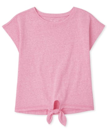 Girls Tie Front Top
