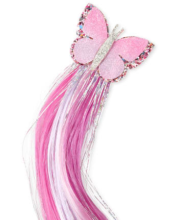 Girls Butterfly Faux Hair Clip 2-Pack