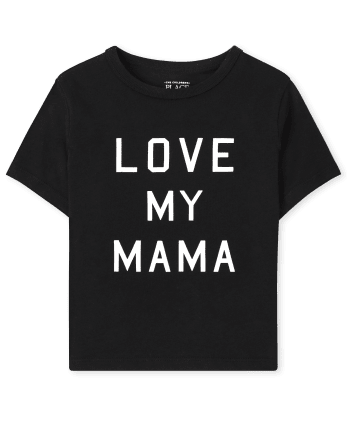 Unisex Baby And Toddler Matching Family Love My Mama Graphic Tee