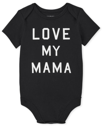 Body gráfico unisex para bebé a juego Family Love My Mama