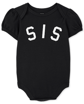 Baby Girls Matching Family Sis Graphic Bodysuit