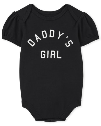Baby Girls Matching Family Daddy's Girl Graphic Bodysuit
