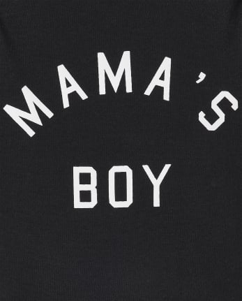Baby Boys Matching Family Mama's Boy Graphic Bodysuit