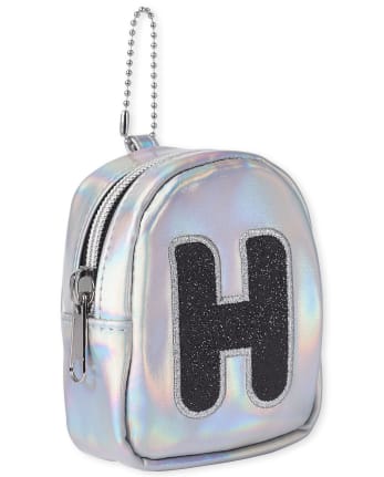 Girls Holographic Initial Backpack Pouch LETTER H The Children s Place