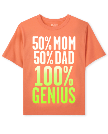 Camiseta estampada Genius para bebés y niños pequeños