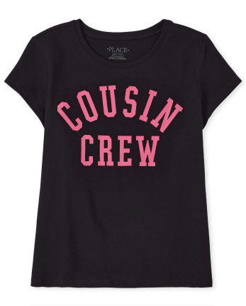Camiseta estampada Cousin Crew para niñas