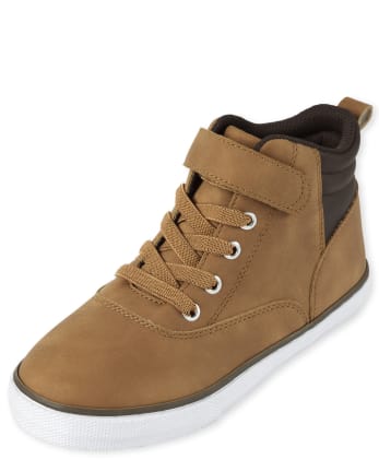 Boys Lace Up Hi Top Sneakers