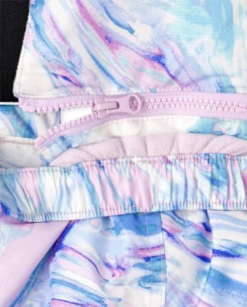 Salopette de neige imprimée pour filles