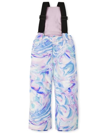 Salopette de neige imprimée pour filles