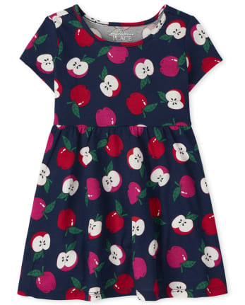 Baby And Toddler Girls Apple Babydoll Dress