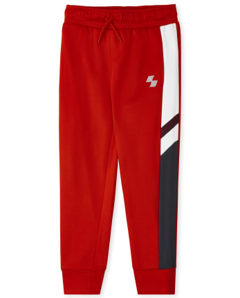 Boys Fleece Performance Colorblock Jogger Pants