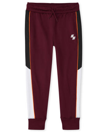 Pantalones jogger de polar Performance Colorblock para niños