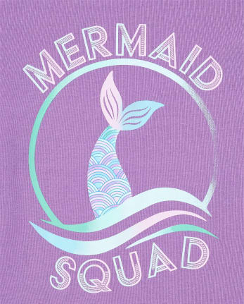 Girls Mermaid Snug Fit Cotton Pajamas