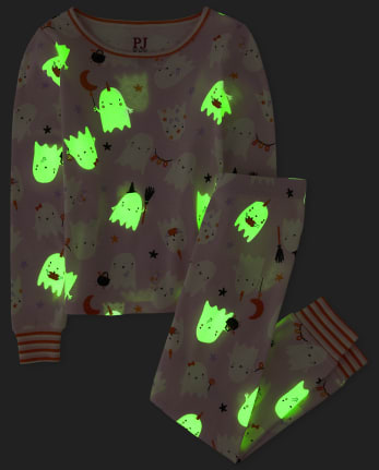 Pijama de algodón de ajuste ceñido Fa-Boo-Lous Glow para niñas