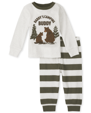Unisex Baby And Toddler Camp Snug Fit Cotton Pajamas