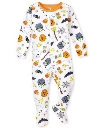 Unisex Baby And Toddler Halloween Snug Fit Cotton One Piece Pajamas