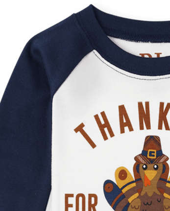 Baby And Toddler Matching Family Thankful For Family Snug Fit Cotton Pajamas