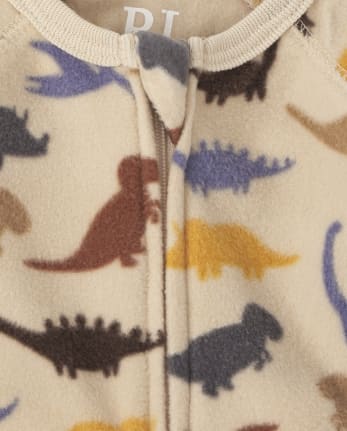 Baby And Toddler Boys Dino Fleece One Piece Pajamas