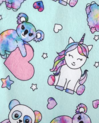Baby And Toddler Girls Squishy Fleece One Piece Pajamas