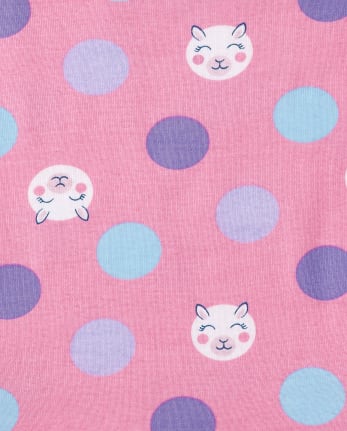 Baby And Toddler Girls Sheep Snug Fit Cotton Pajamas 3-Pack