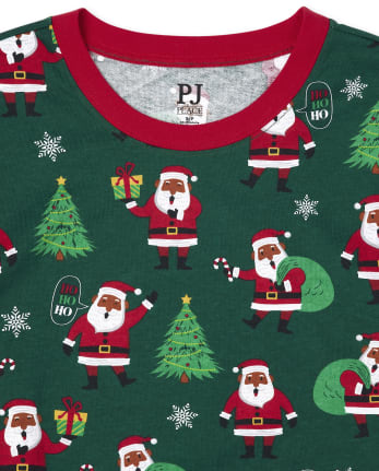 Unisex Adult Matching Family Santa Spirit Cotton Pajamas