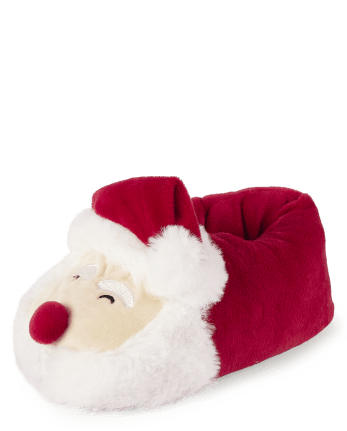 Unisex Toddler Matching Family Santa Slippers