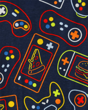 Boys Gaming Mode Snug Fit Cotton Pajamas