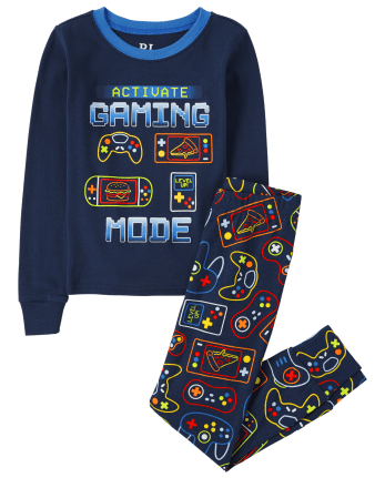 Boys Gaming Mode Snug Fit Cotton Pajamas