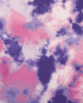 Girls Tie Dye Fleece Boxy Hoodie