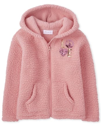 Children's place shop sherpa hoodie