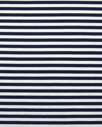 T-shirt basique à superposition rayé pour fille