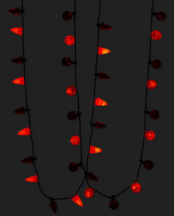 Girls Light Up Pumpkin Necklace 2-Pack