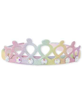 Toddler Girls Glitter Tiara Headband 2-Pack