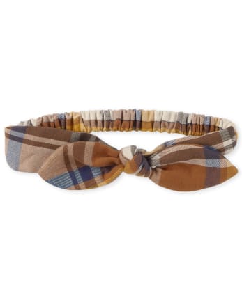 Baby Girls Plaid Bow Headwrap