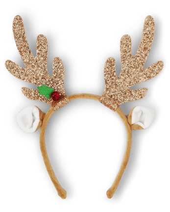 Girls Christmas Glitter Reindeer Headband | The Children's Place - MULTI CLR