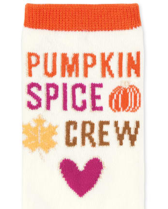Girls Leaf Crew Socks 3-Pack