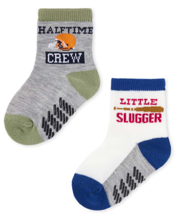 Lot de 6 paires de chaussettes de sport pour tout-petits garçons