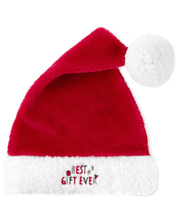 Bonnet de Père Noël assorti pour bébé et tout-petit unisexe