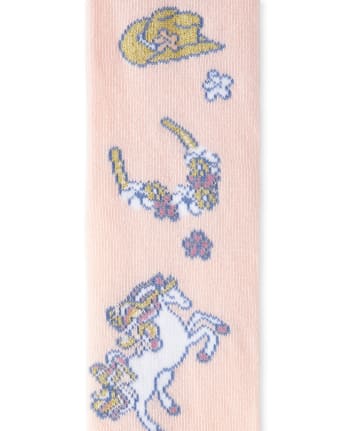 Toddler Girls Horse Tights 3-Pack