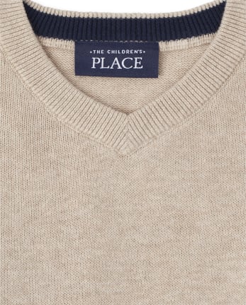 Suéter con cuello en V para bebés y niños pequeños