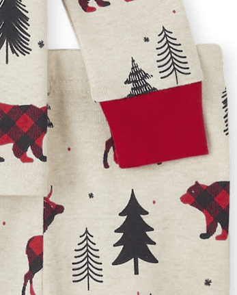 Pyjama unisexe en coton à coupe ajustée pour bébé et tout-petit
