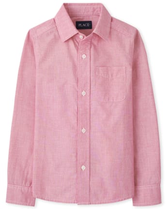 Chemise boutonnée en popeline pour garçon