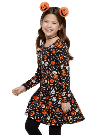 Vestido Niña Estampado Skater