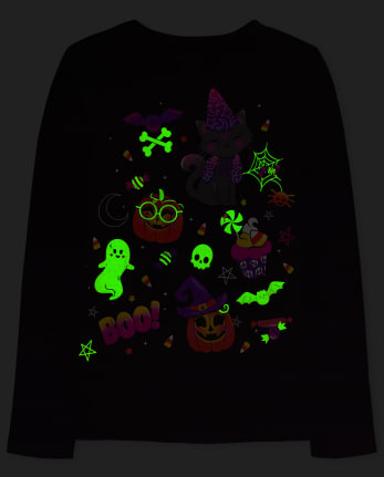 Girls Glow Doodle Graphic Tee