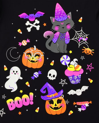 Girls Glow Doodle Graphic Tee