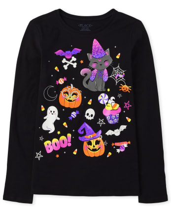 Girls Glow Doodle Graphic Tee