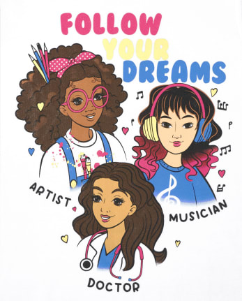 Camiseta estampada Dreams para niñas