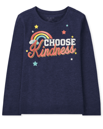Girls Choose Kindness Graphic Tee
